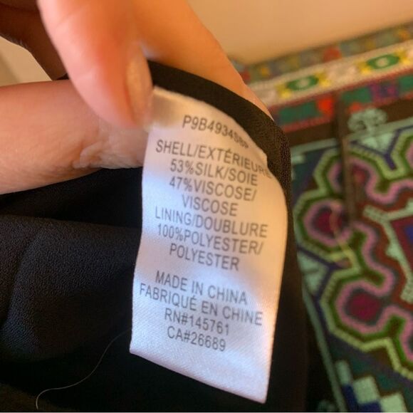 PARKER Silk Leopard Anamalia Print Blouson Mini Dress with Pockets - Size 14 - Picture 6 of 11